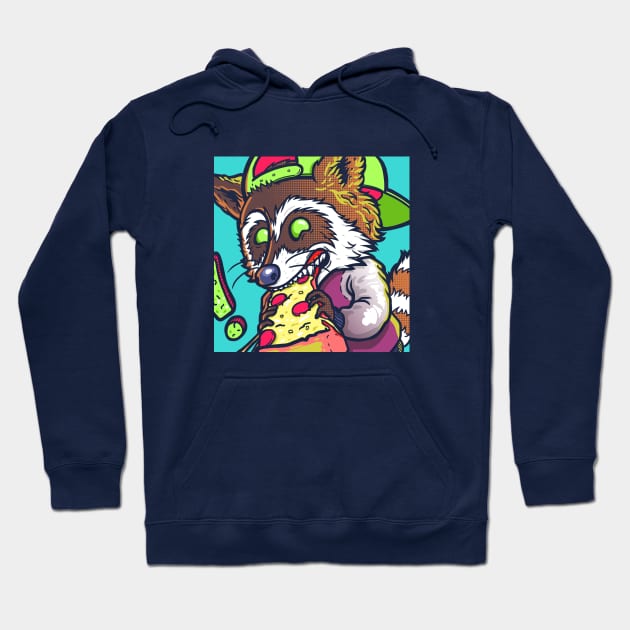 Fresh Raccoon DARK Hoodie by wehkid